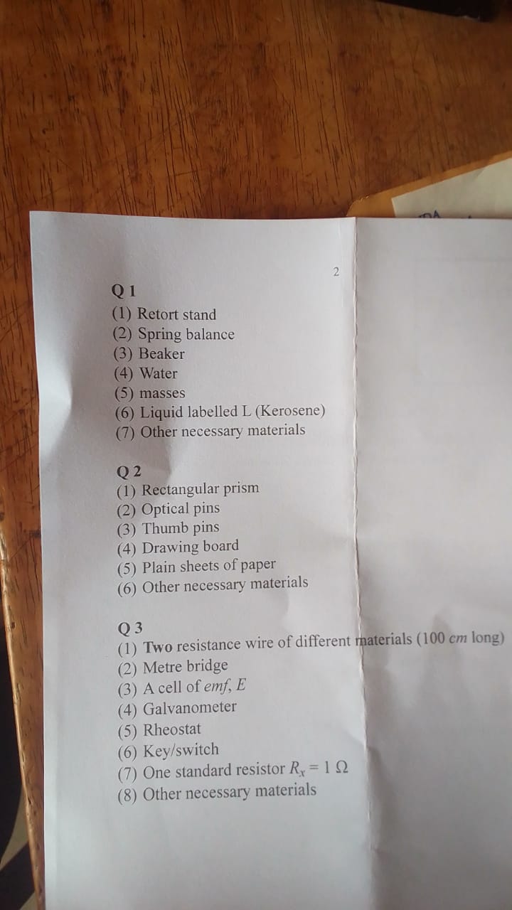 WAEC 2024 PRACTICAL SPECIMENS Expotab